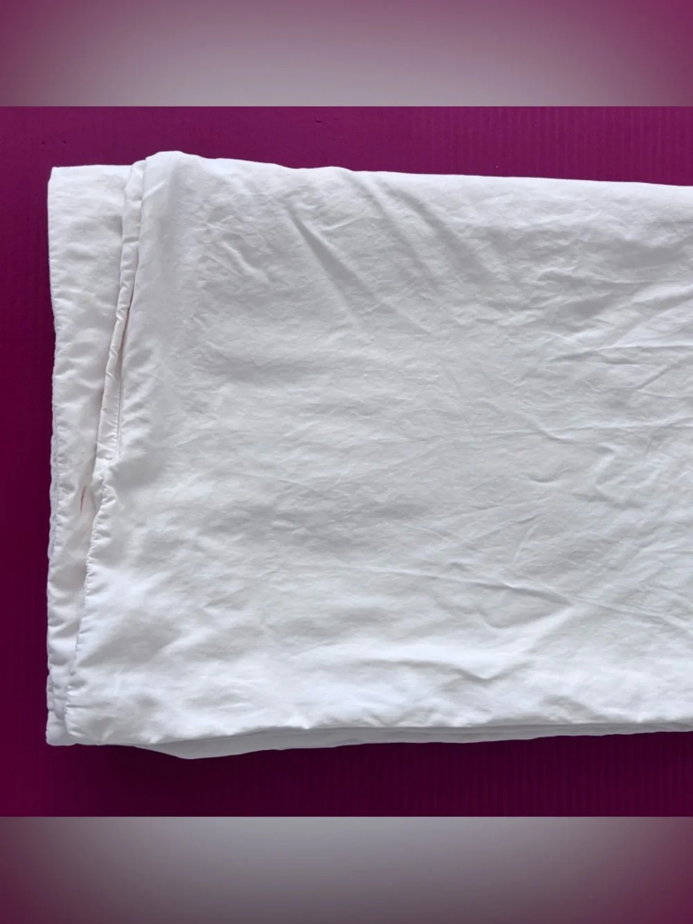 OAKE Solid Cotton Tencel 2-Pc. Duvet Cover Set, Twin Size in Ivory